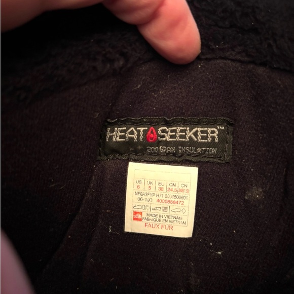 The North Face Heat Seeker waterproof insulated winter boots SZ 6 Worn 2X - Picture 7 of 15